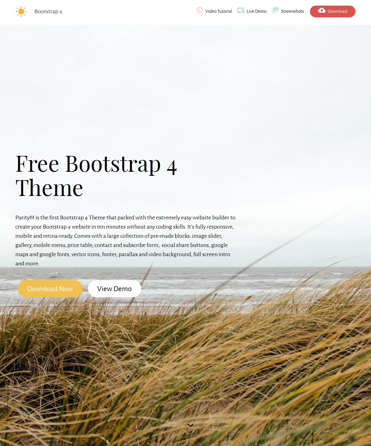 HTML5 Bootstrap Landing Page Theme