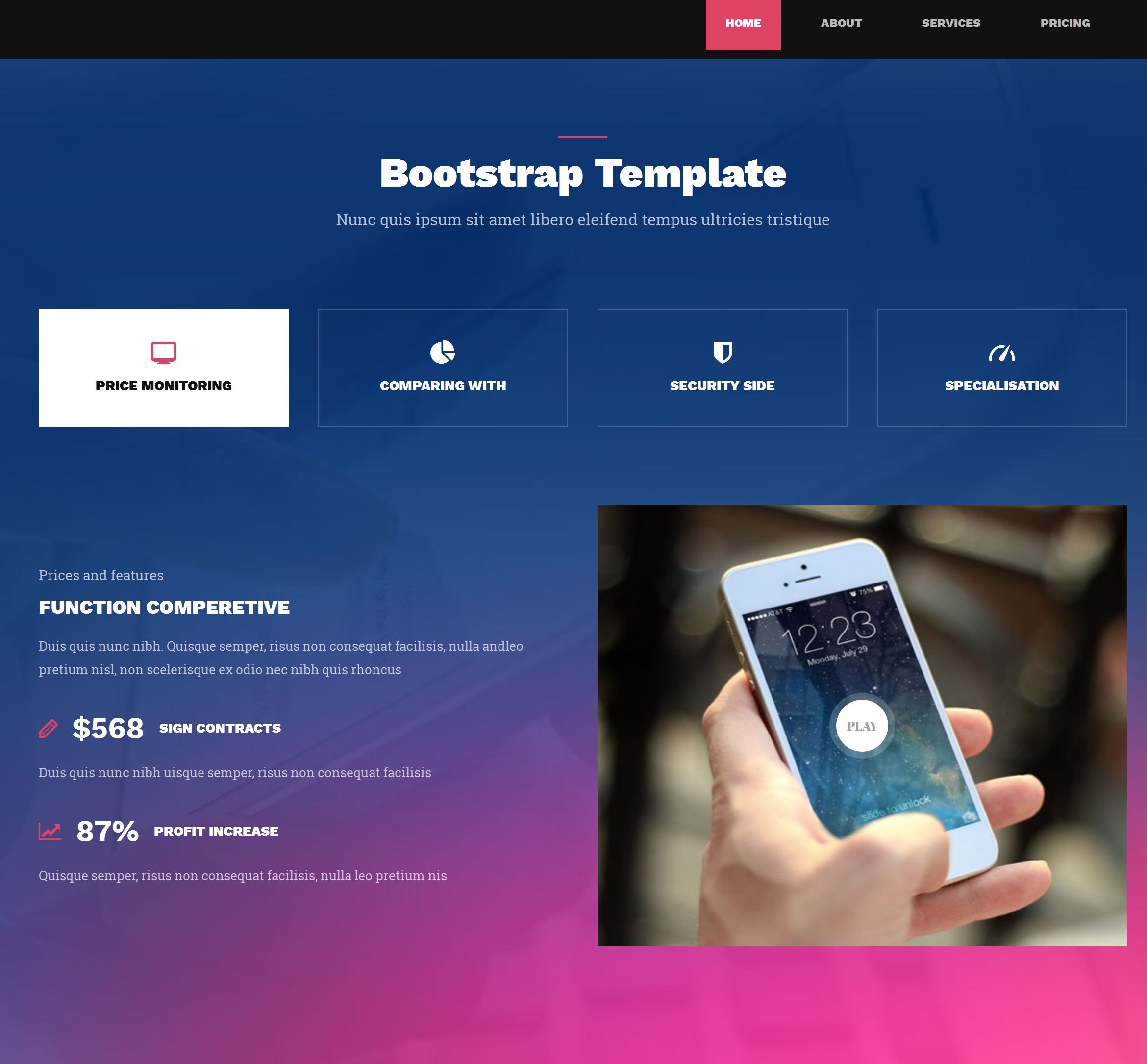 Mobile Bootstrap Hotel Theme