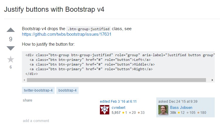 Justify buttons  using Bootstrap v4