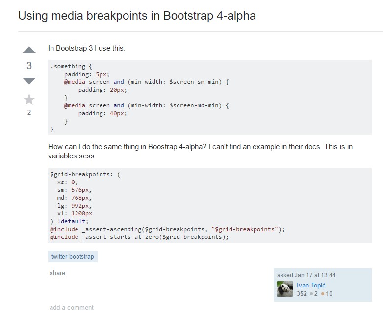 Bootstrap Breakpoints  difficulty