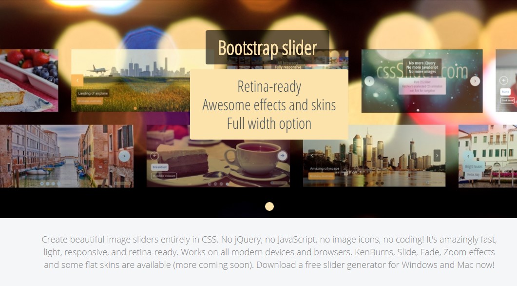  Bootstrap Image Slider Example 