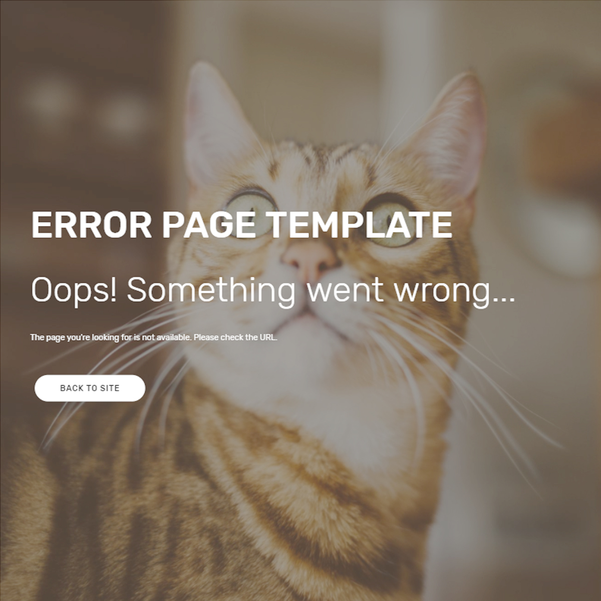 Free Bootstrap Error Page Templates
