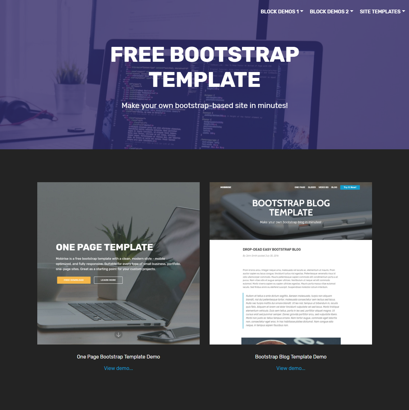 Responsive Bootstrap Themes