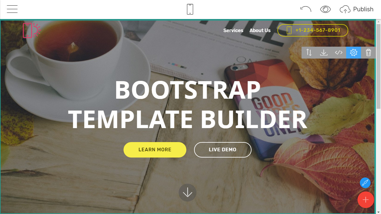 free bootstrap page builder