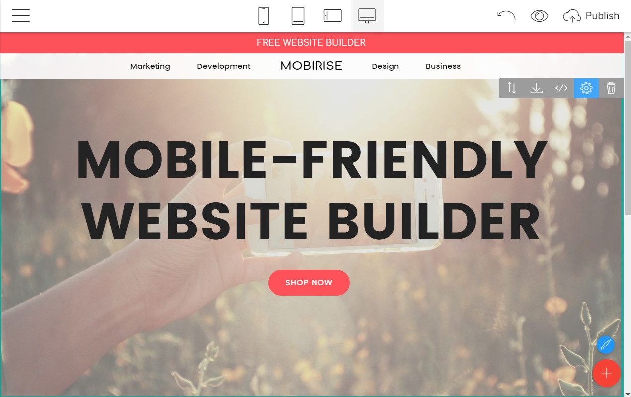 Mobile Site Builder